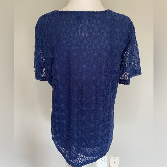 🆕 ALFRED DUNNER Classic Blue Blouse - Picture 8 of 8